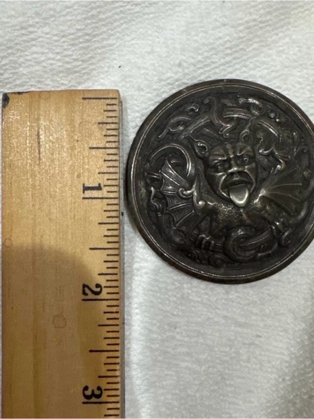 Norwegian Dragestil gothic ViKing Vintage Dark Bronze Gargoyle Medallion Pendant